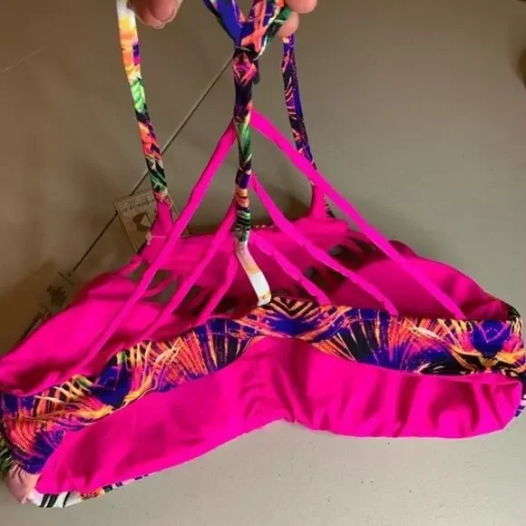 NWT TINIBIKINI REVERSIBLE SWIMSUIT TWO PIECE - Picture 5 of 6
